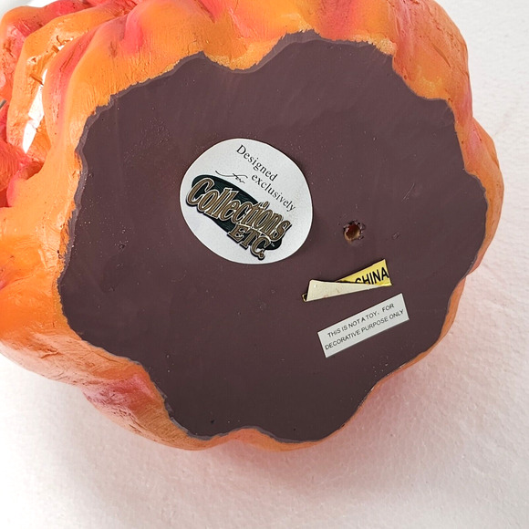 NEW! Collections Etc Expressive Pumpkins Halloween Table Top Décor Medium 8.5"H - Picture 7 of 7